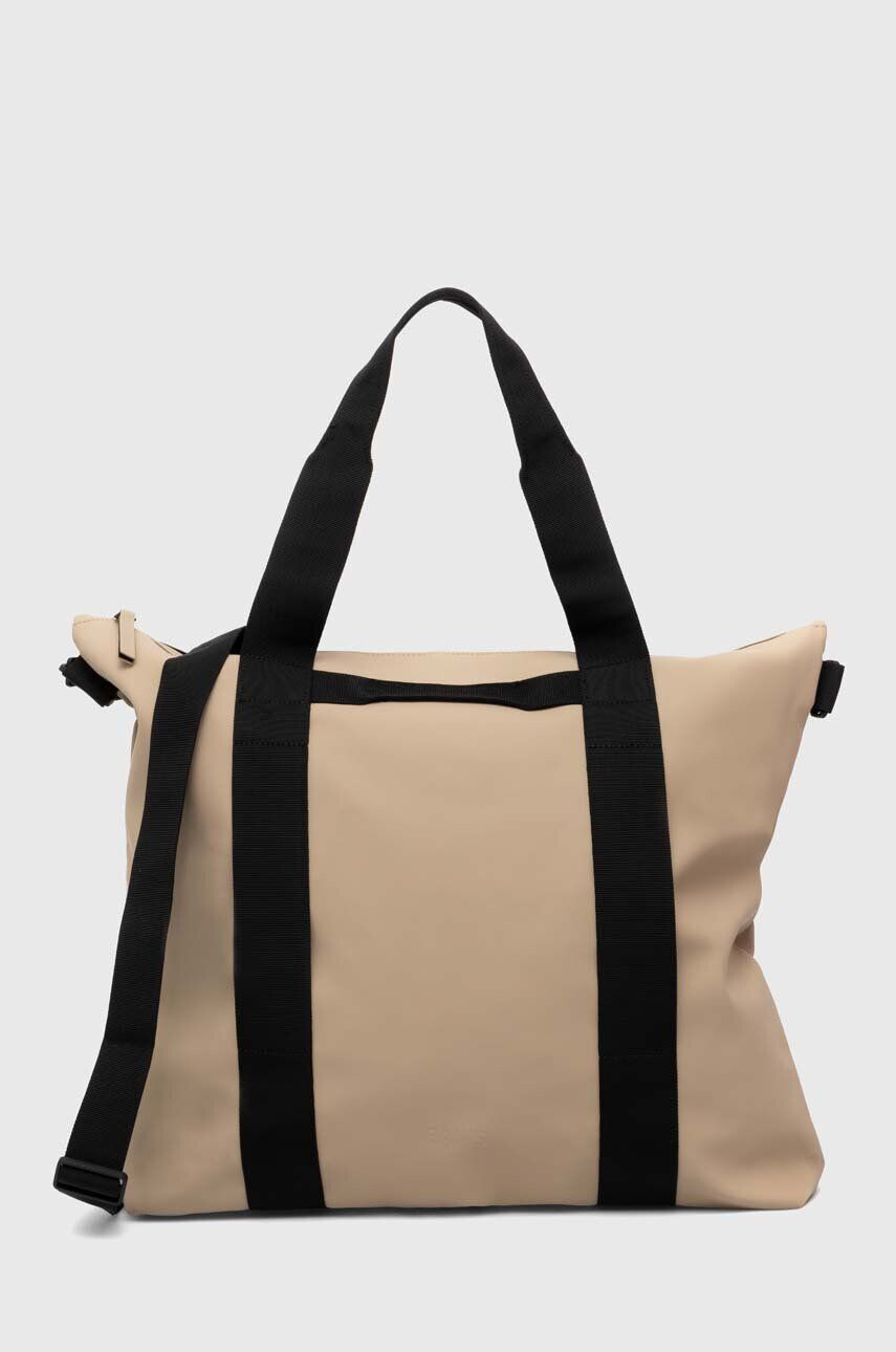 Rains Taška 14150 Tote Bags béžová farba - Pepit.sk