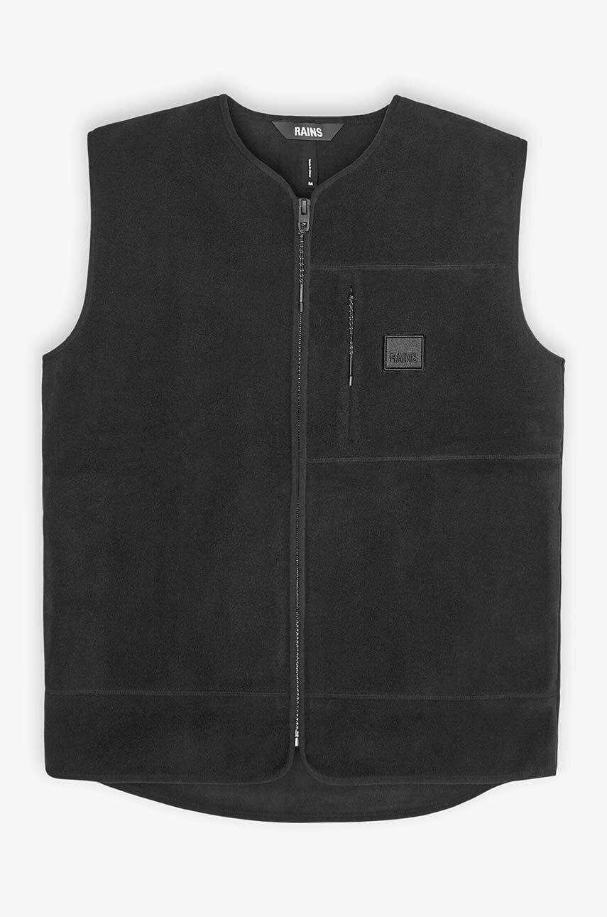 Rains Vesta Fleece Vest 18510-BLACK. čierna farba prechodná - Pepit.sk