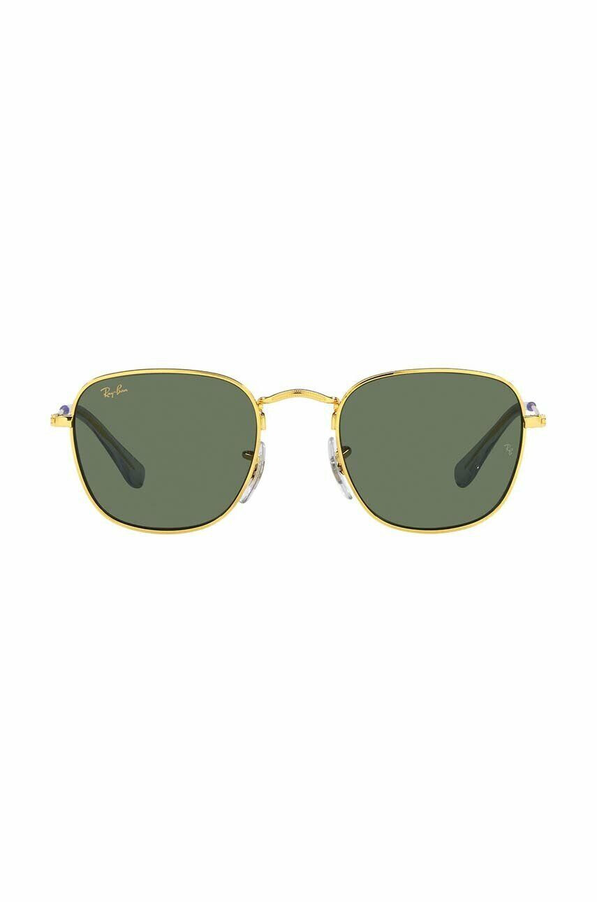 Ray-Ban Detské slnečné okuliare Frank Kids zelená farba 0RJ9557S - Pepit.sk