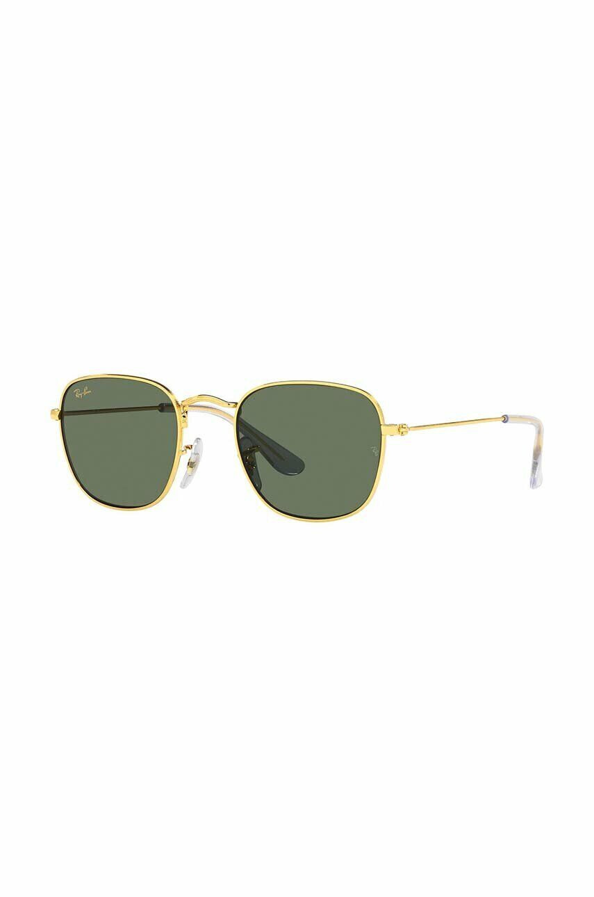 Ray-Ban Detské slnečné okuliare Frank Kids zelená farba 0RJ9557S - Pepit.sk