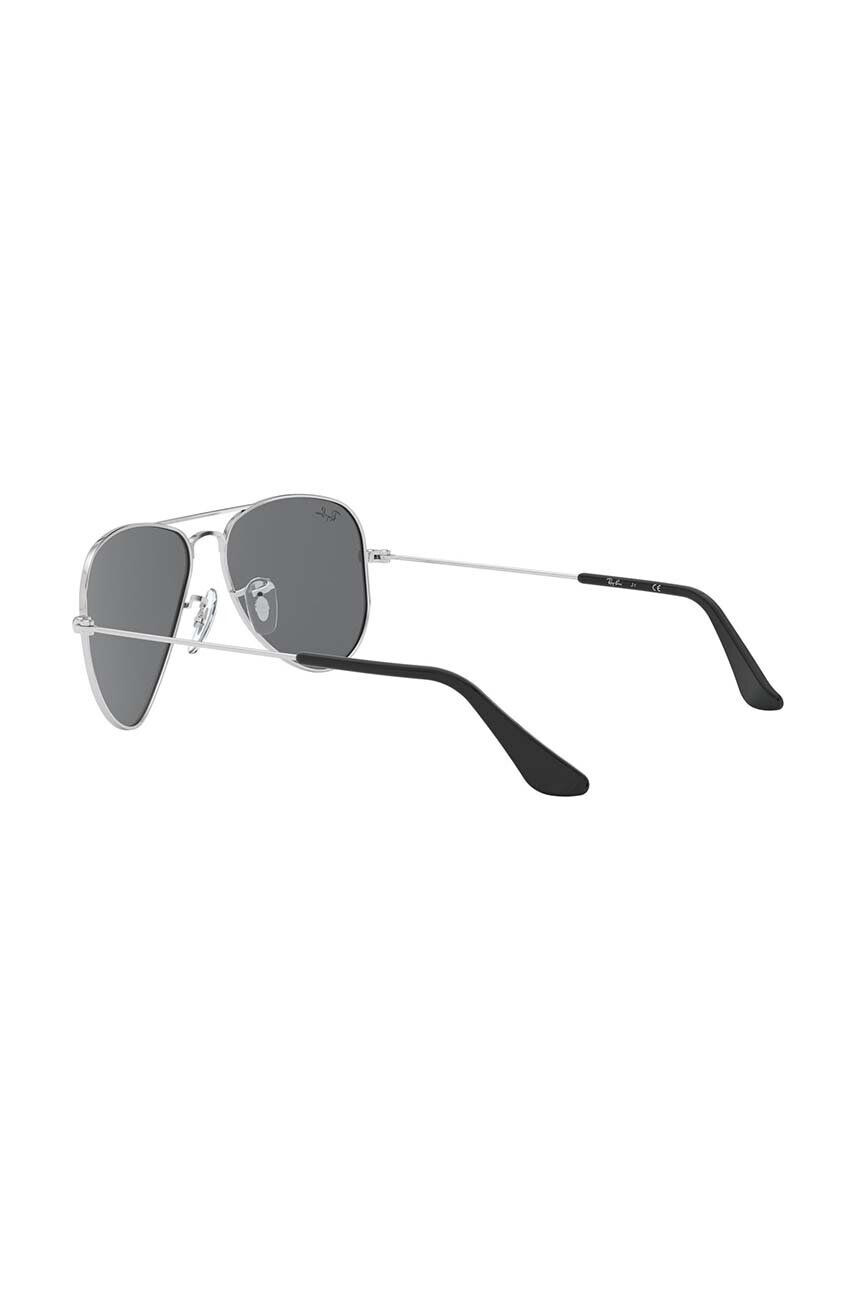 Ray-Ban Detské slnečné okuliare Junior Aviator šedá farba 0RJ9506S-Lustrzane - Pepit.sk