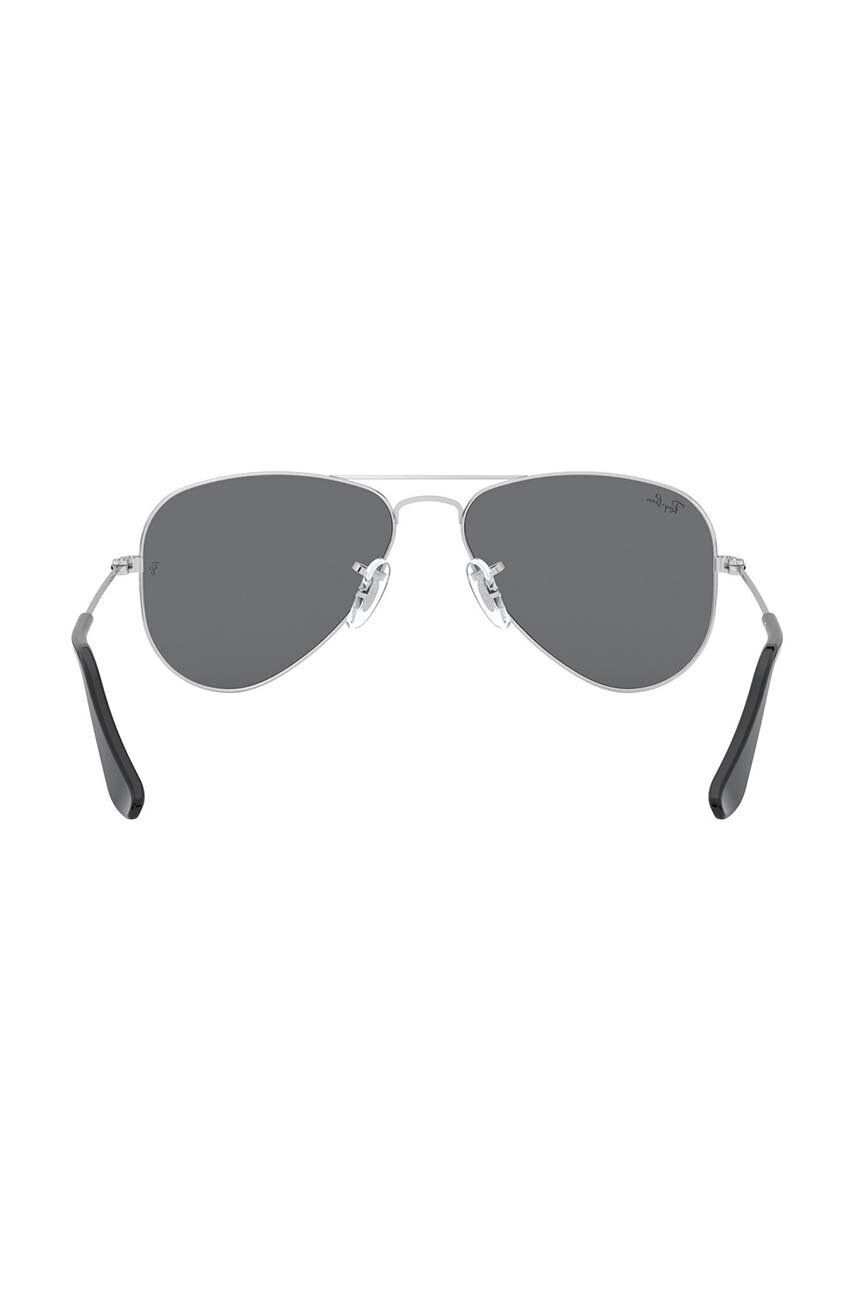 Ray-Ban Detské slnečné okuliare Junior Aviator šedá farba 0RJ9506S-Lustrzane - Pepit.sk