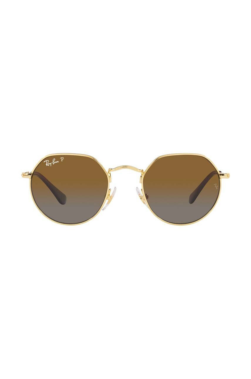 Ray-Ban Detské slnečné okuliare Junior Jack zelená farba 0RJ9565S - Pepit.sk