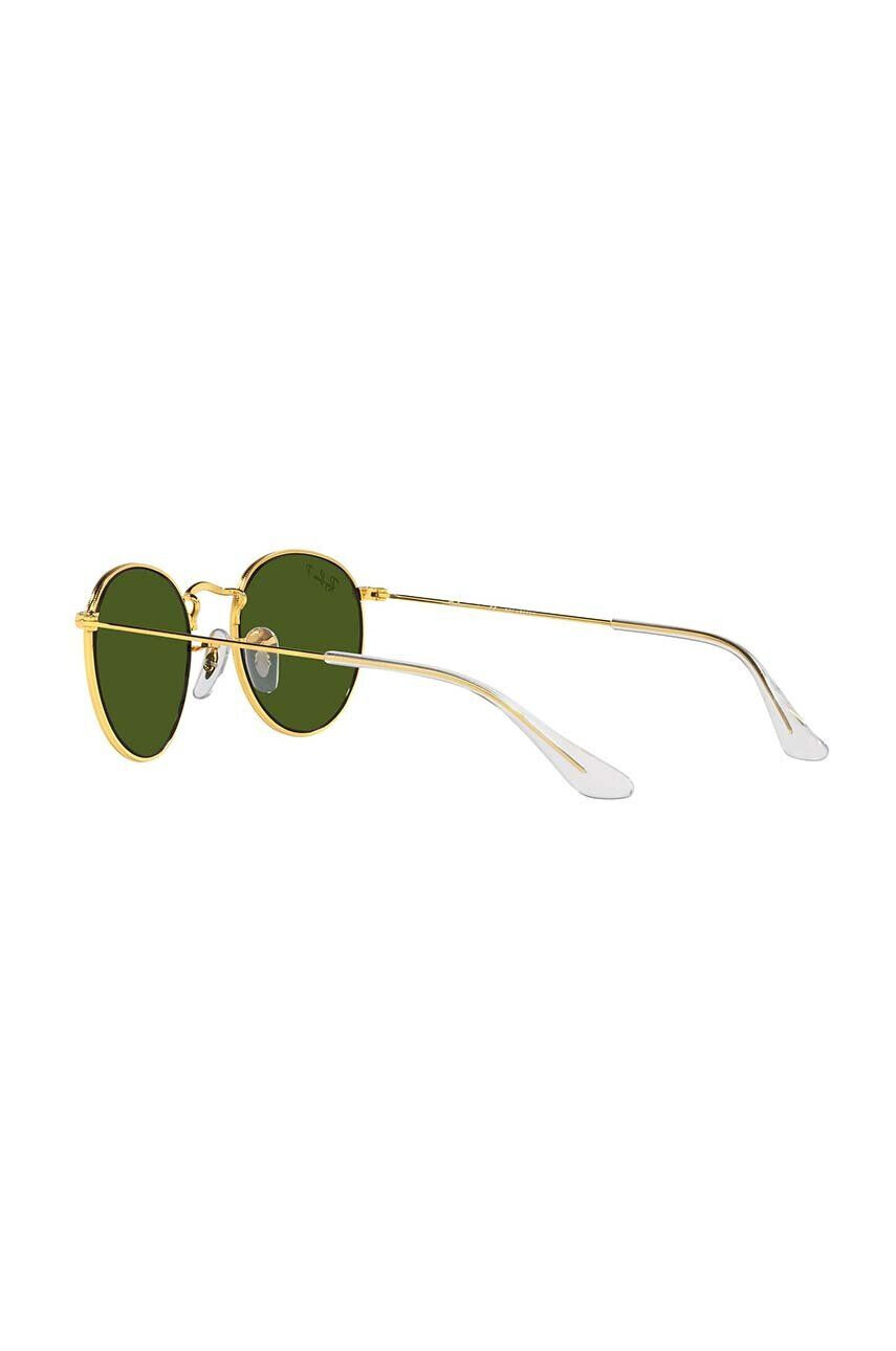 Ray-Ban Detské slnečné okuliare Round Kids zelená farba 0RJ9547S-Polarized - Pepit.sk