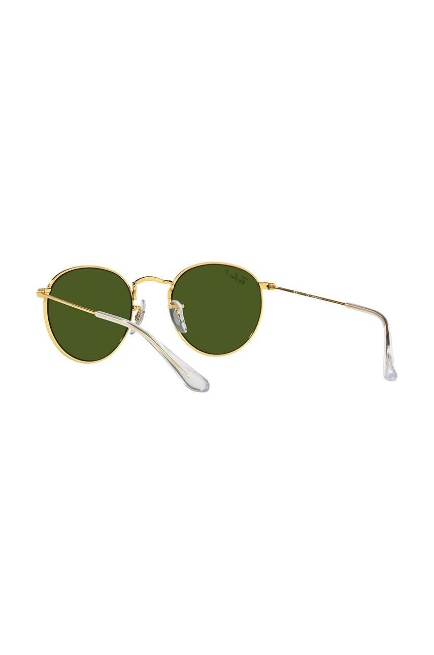 Ray-Ban Detské slnečné okuliare Round Kids zelená farba 0RJ9547S-Polarized - Pepit.sk