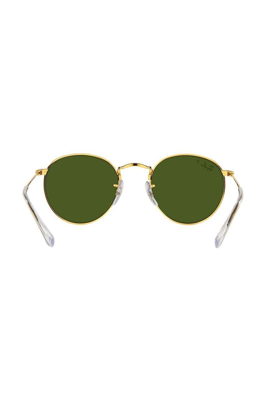 Ray-Ban Detské slnečné okuliare Round Kids zelená farba 0RJ9547S-Polarized - Pepit.sk