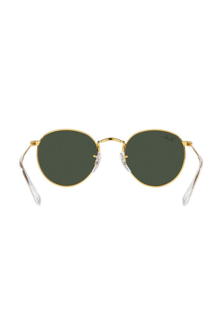 Ray-Ban Detské slnečné okuliare Round Kids zelená farba 0RJ9547S - Pepit.sk