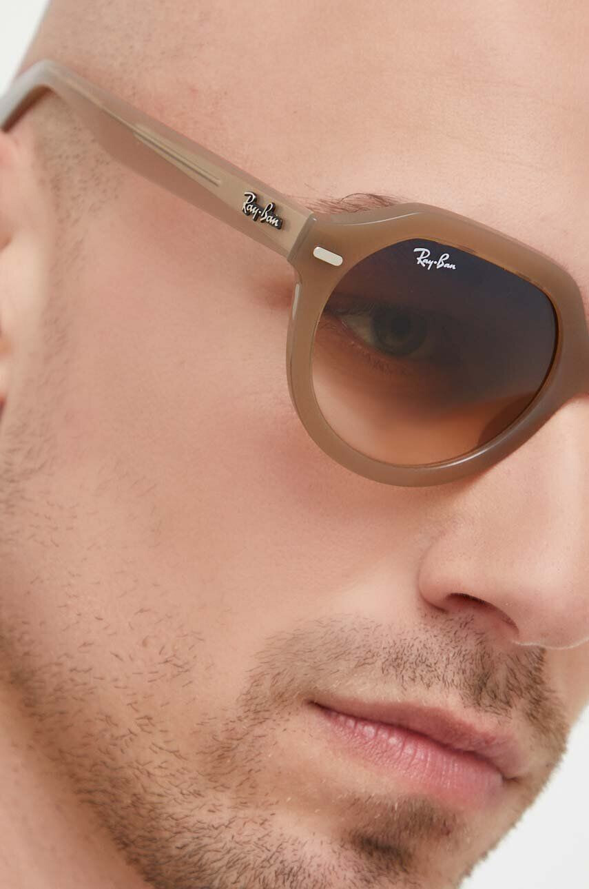 Ray-Ban Slnečné okuliare béžová farba - Pepit.sk