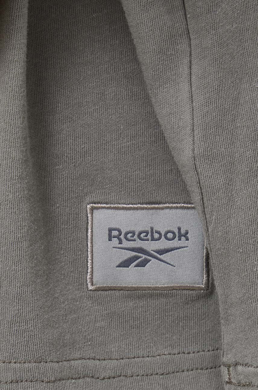 Reebok Classic Bavlnené tričko šedá farba - Pepit.sk