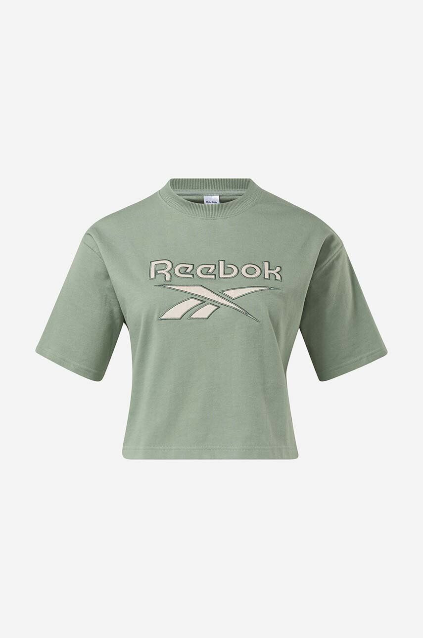 Reebok Classic Bavlnené tričko IC0193-green zelená farba - Pepit.sk