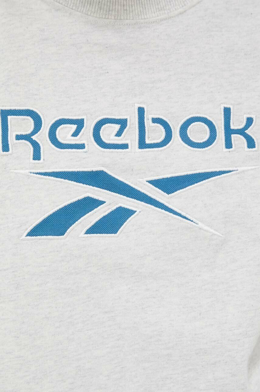 Reebok Classic Bavlnené tričko AE Big Logo Crop IC8094-CHAMEL béžová farba - Pepit.sk