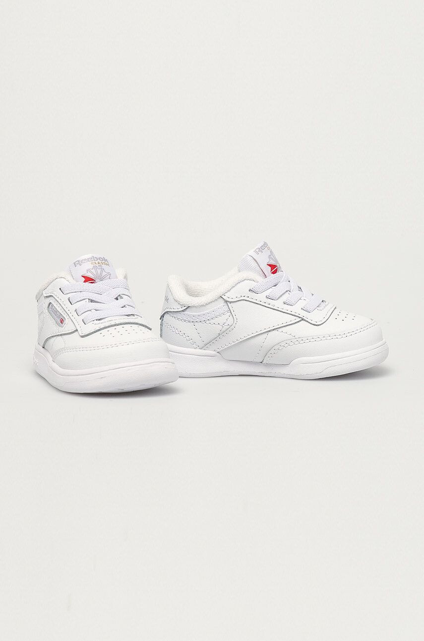 Reebok Classic Detské kožené topánky FZ2095 biela farba - Pepit.sk