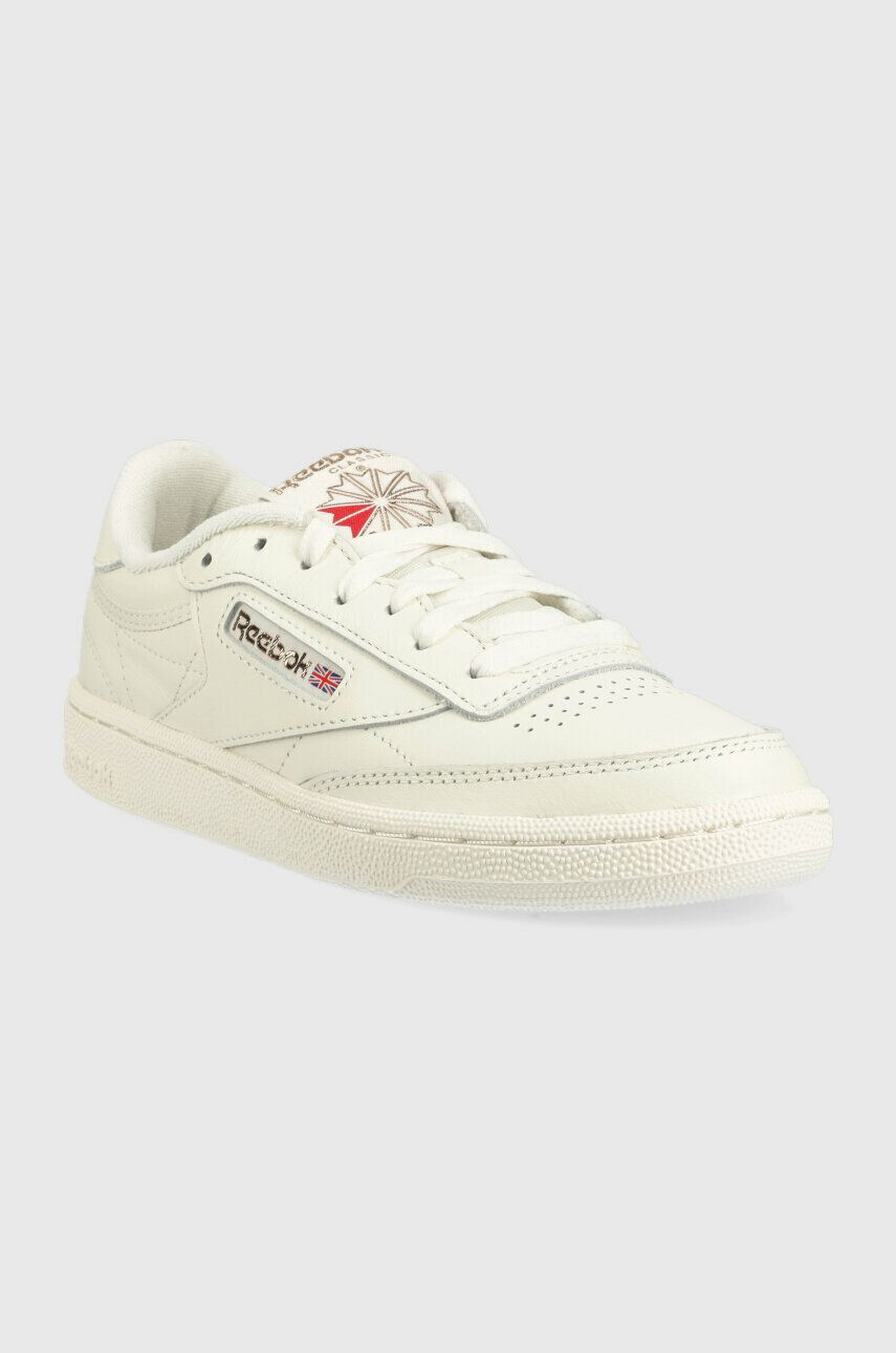 Reebok Classic Kožené tenisky CLUB C 85 FZ6014.100039280-white biela farba FZ6014 - Pepit.sk