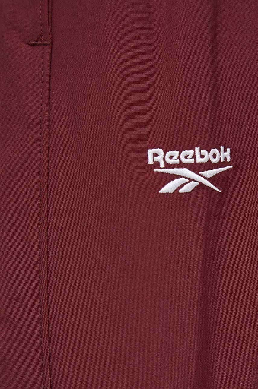 Reebok Classic Tepláky bordová farba jednofarebné - Pepit.sk