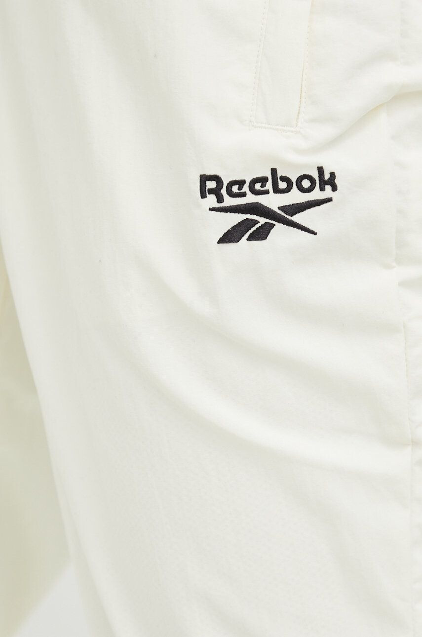 Reebok Classic Tepláky pánske béžová farba s potlačou - Pepit.sk