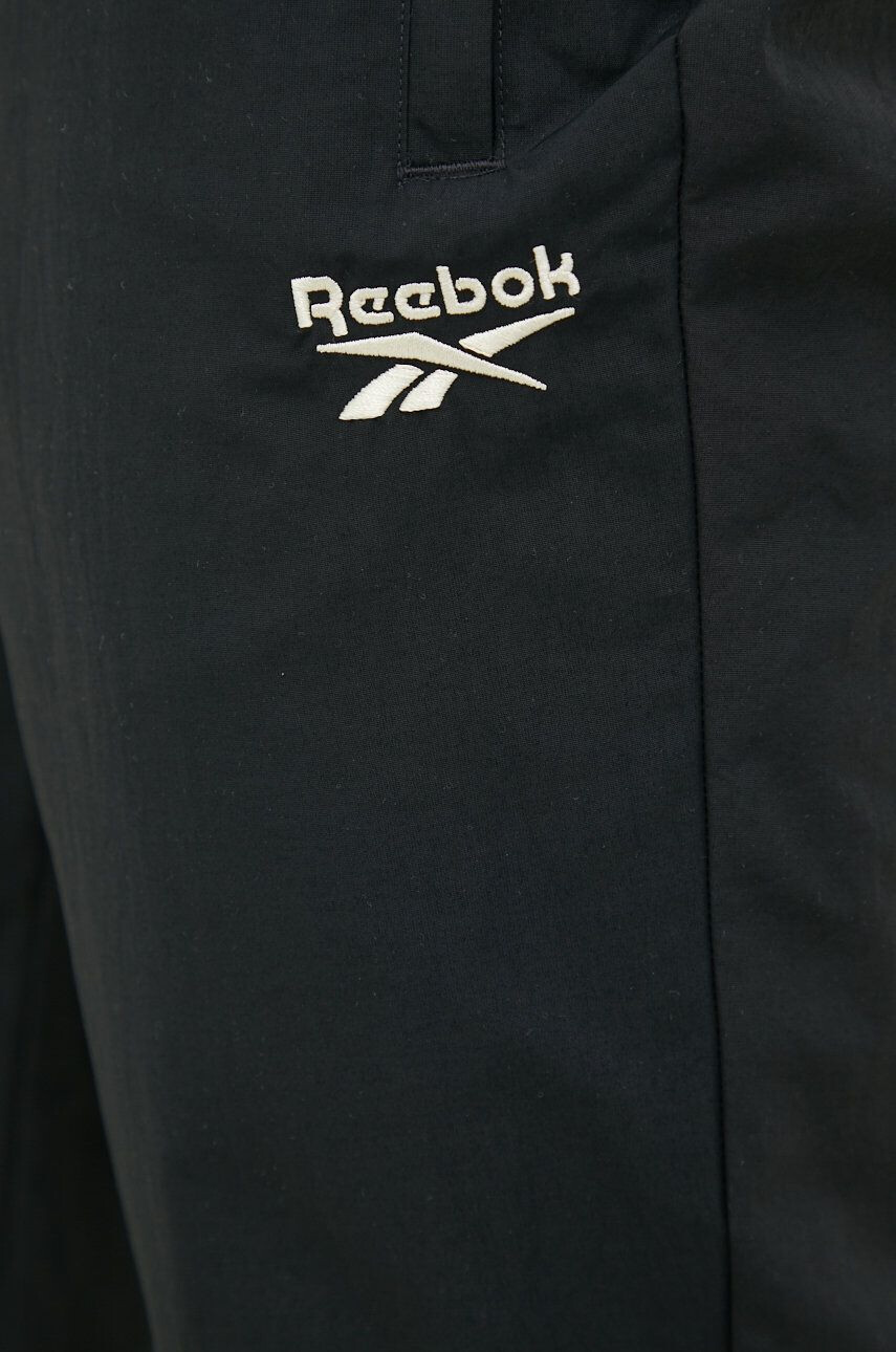 Reebok Classic Tepláky pánske čierna farba jednofarebné - Pepit.sk