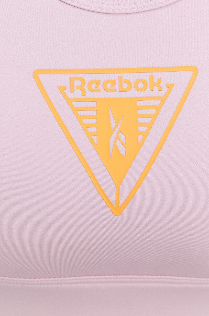 Reebok Športová podprsenka H56394 šedá farba jednofarebná - Pepit.sk