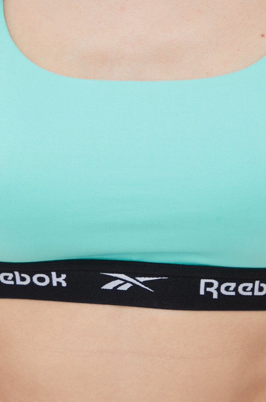 Reebok Športová podprsenka Dollie F9763 zelená farba jednofarebná - Pepit.sk