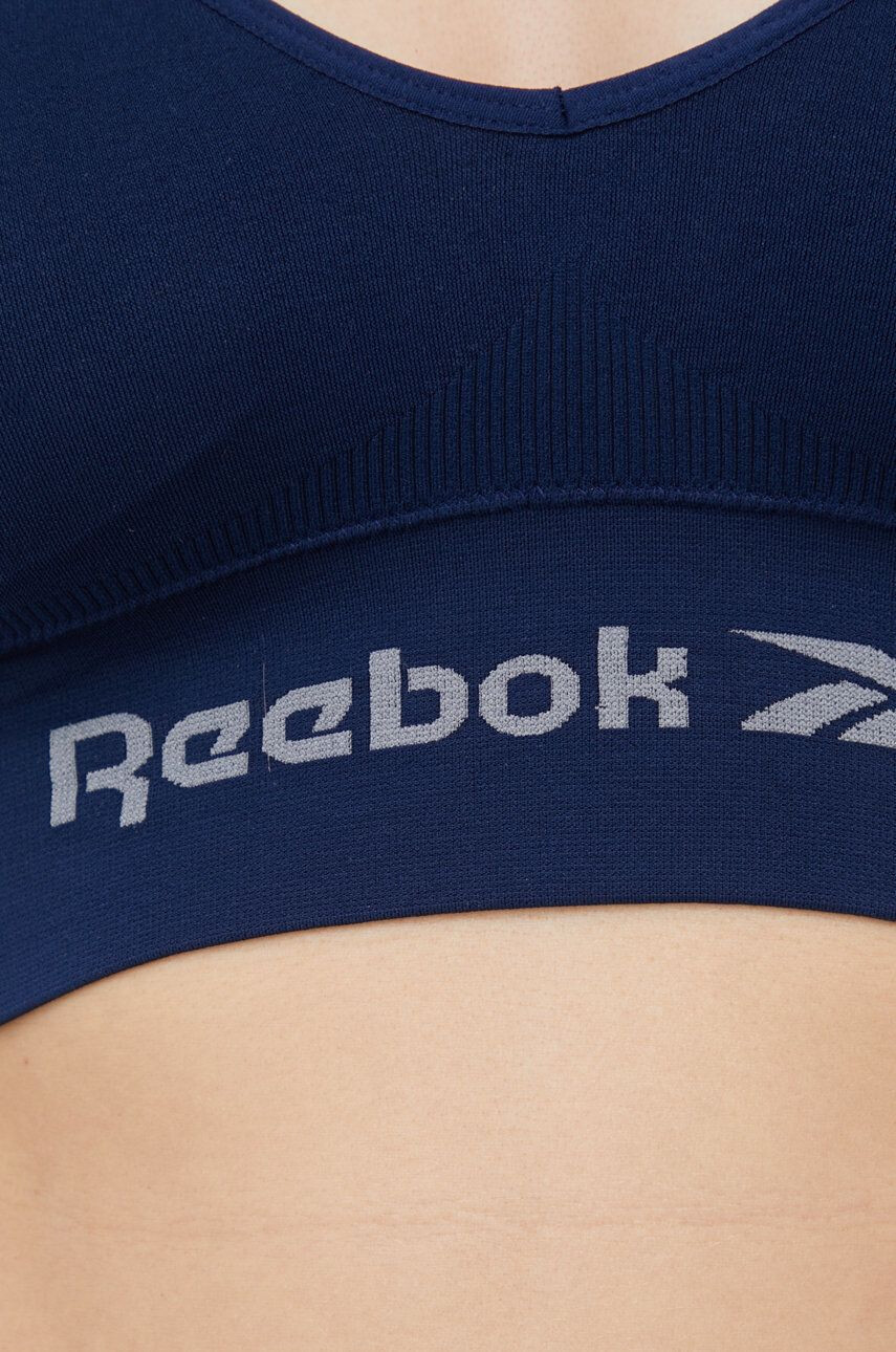 Reebok Športová podprsenka F9782 tmavomodrá farba jednofarebná - Pepit.sk