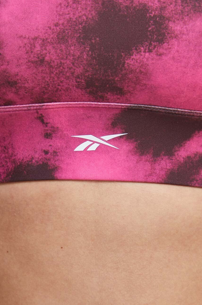 Reebok Športová podprsenka Identity Training ružová farba vzorovaná - Pepit.sk