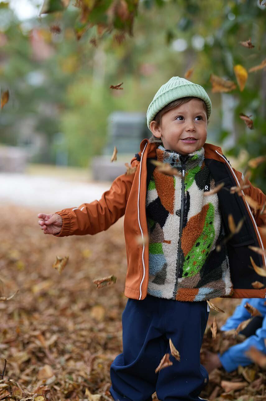 Reima Detská mikina Turkkinen fialová farba vzorovaná - Pepit.sk