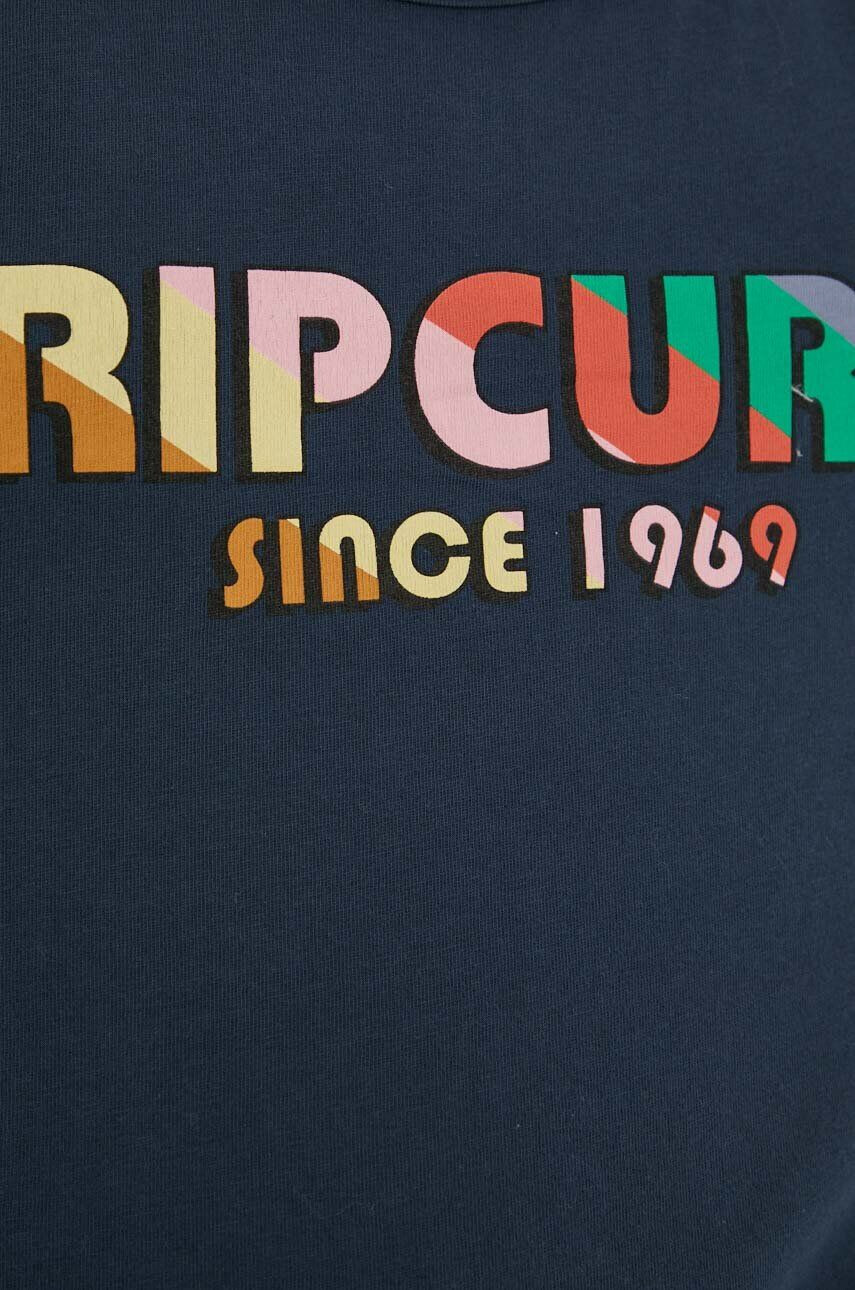 Rip Curl Bavlnený top tmavomodrá farba - Pepit.sk