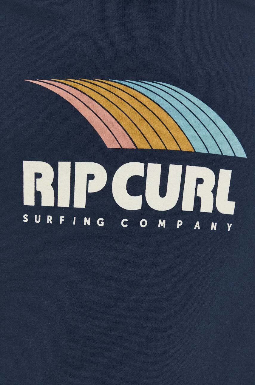 Rip Curl Mikina pánska tmavomodrá farba s kapucňou s potlačou - Pepit.sk