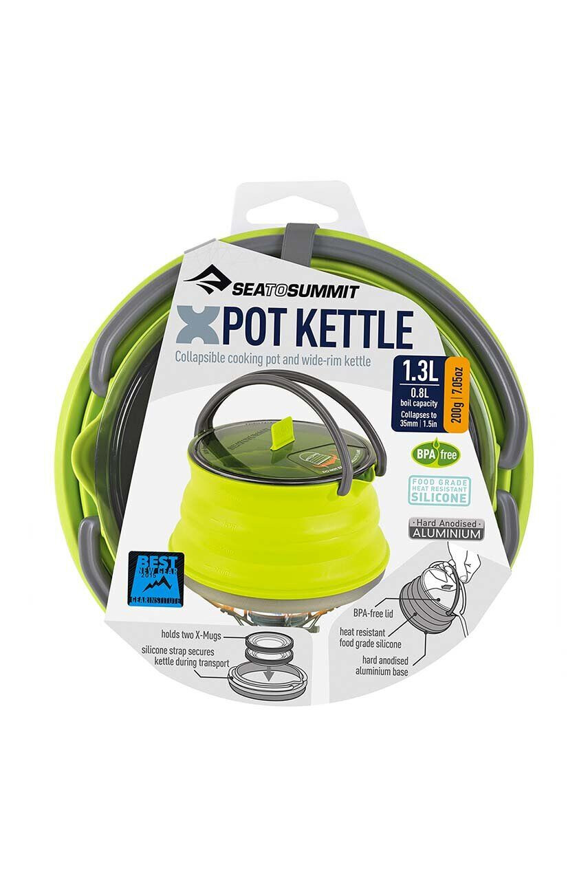 Sea to Summit Rýchlovarná kanvica X-Pot Kettle 1.3 L šedá farba - Pepit.sk