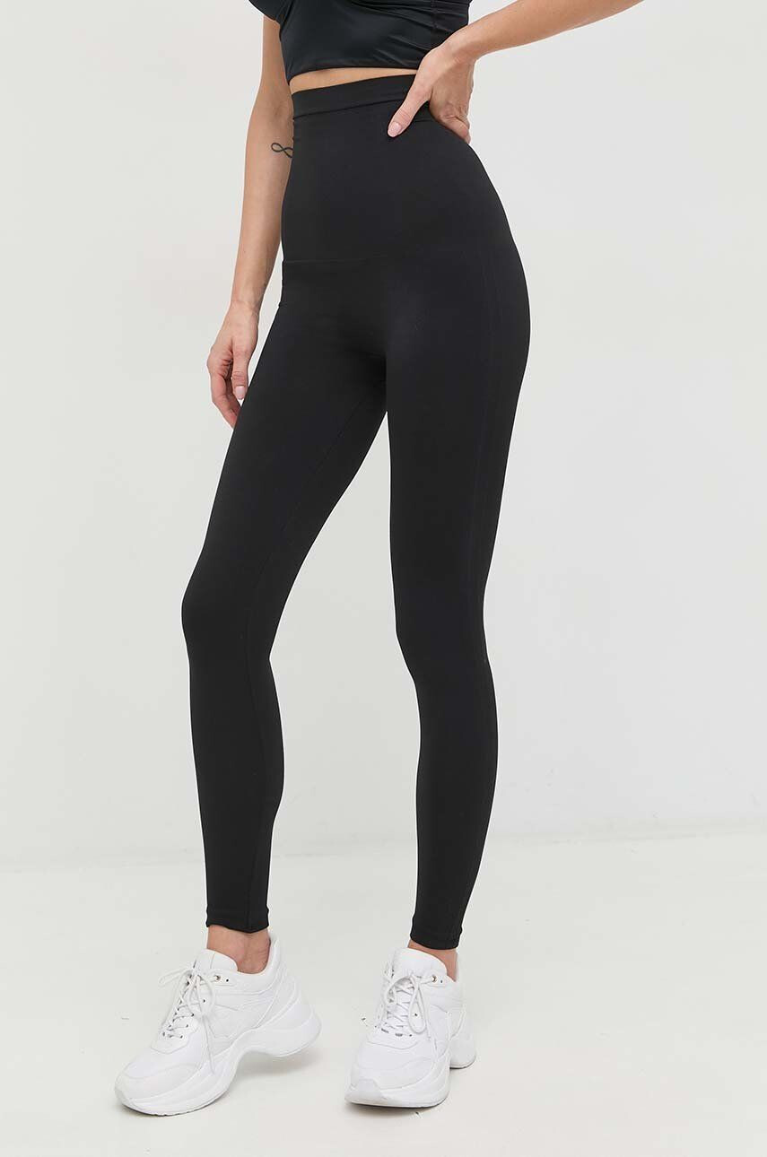 Spanx Tvarujúce legíny High Waisted Seamless Ecocare dámske čierna farba jednofarebné - Pepit.sk