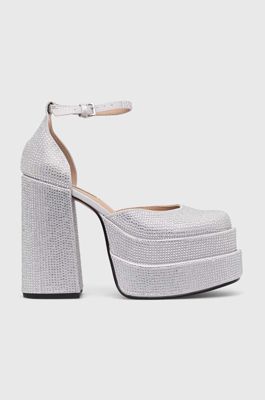 Steve Madden Lodičky Charlize-R strieborná farba na podpätku SM11002257 - Pepit.sk