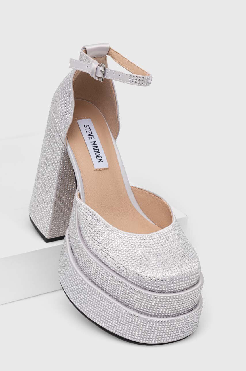 Steve Madden Lodičky Charlize-R strieborná farba na podpätku SM11002257 - Pepit.sk