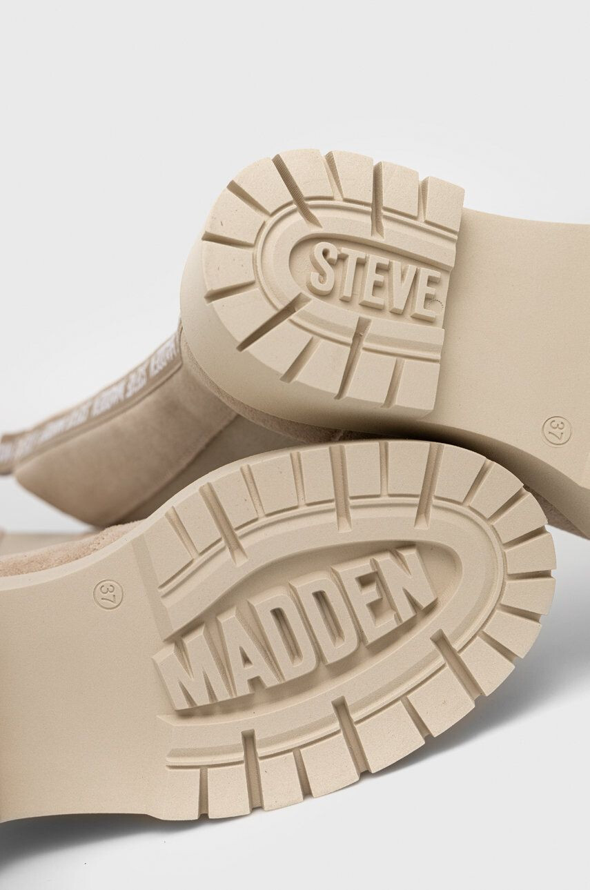 Steve Madden Semišové topánky chelsea Vivianne dámske béžová farba na plochom podpätku - Pepit.sk