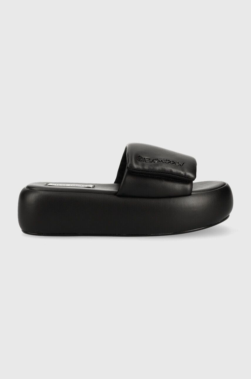 Steve Madden Šľapky Swoosh dámske čierna farba na platforme SM11002446 - Pepit.sk