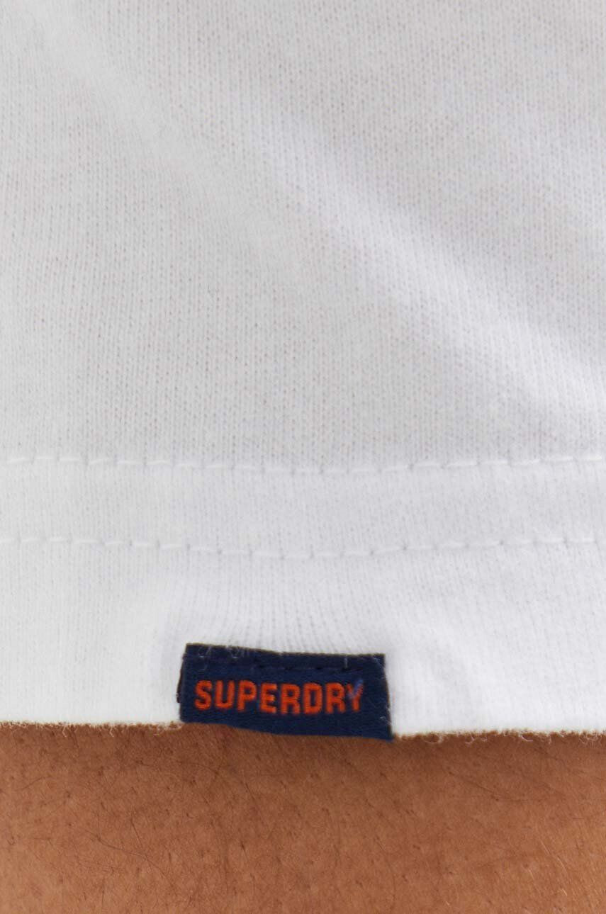 Superdry Bavlnené polo tričko béžová farba melanžový - Pepit.sk