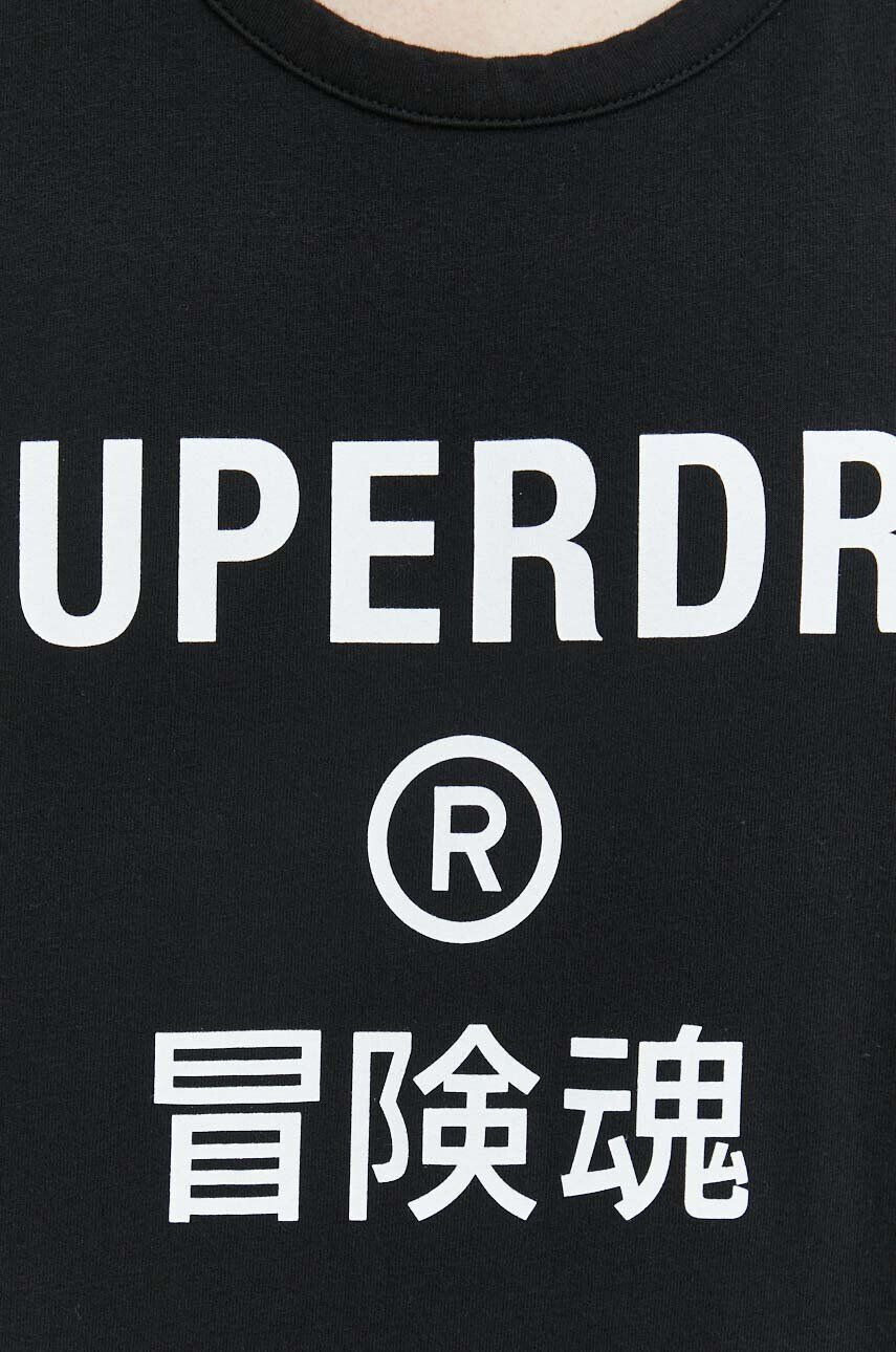 Superdry Bavlnené tričko pánsky tmavomodrá farba melanžový - Pepit.sk