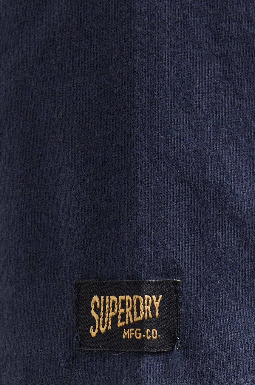 Superdry Bavlnené tričko pánsky tmavomodrá farba s potlačou - Pepit.sk