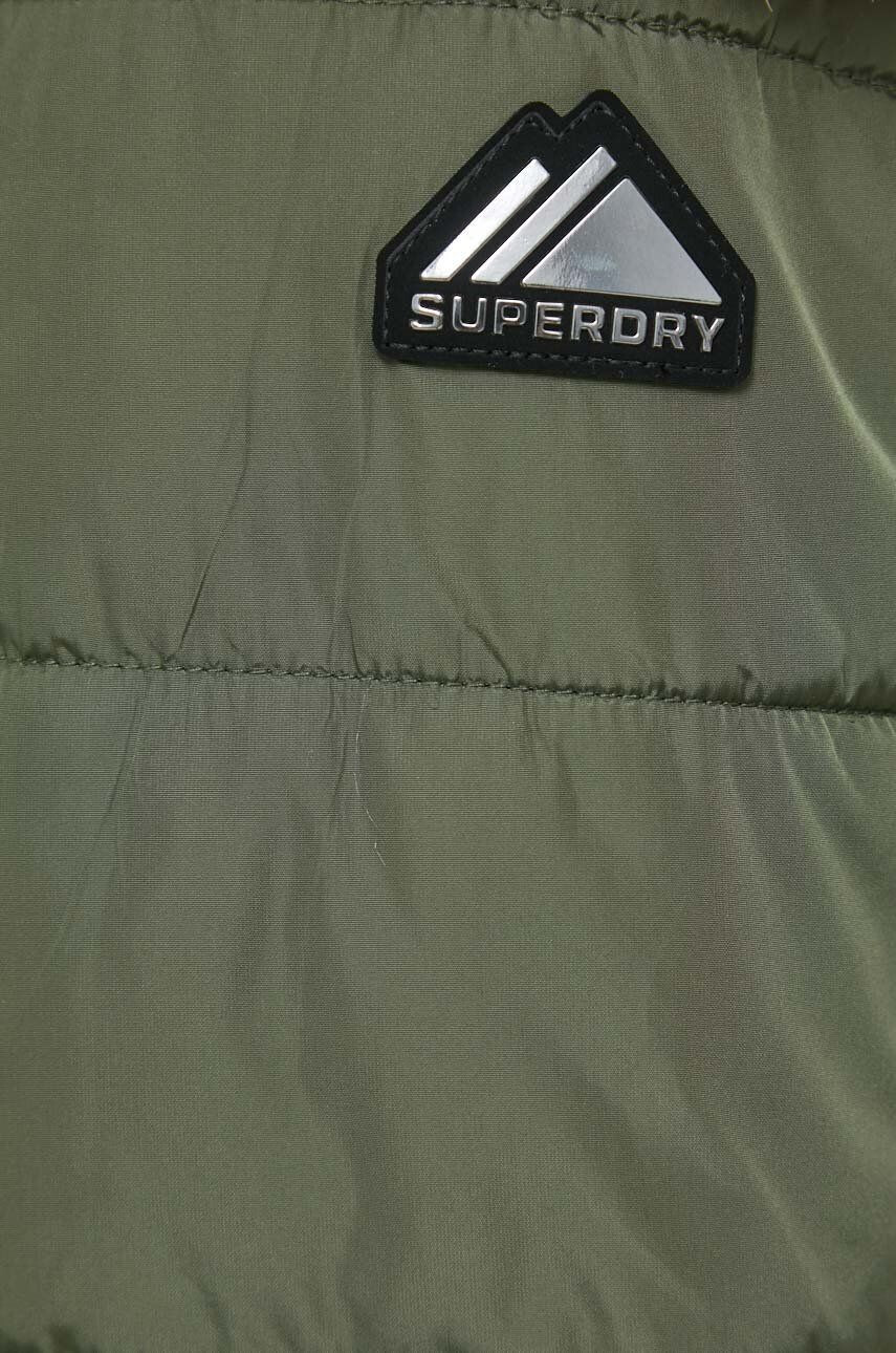 Superdry Bunda dámska zelená farba prechodná - Pepit.sk