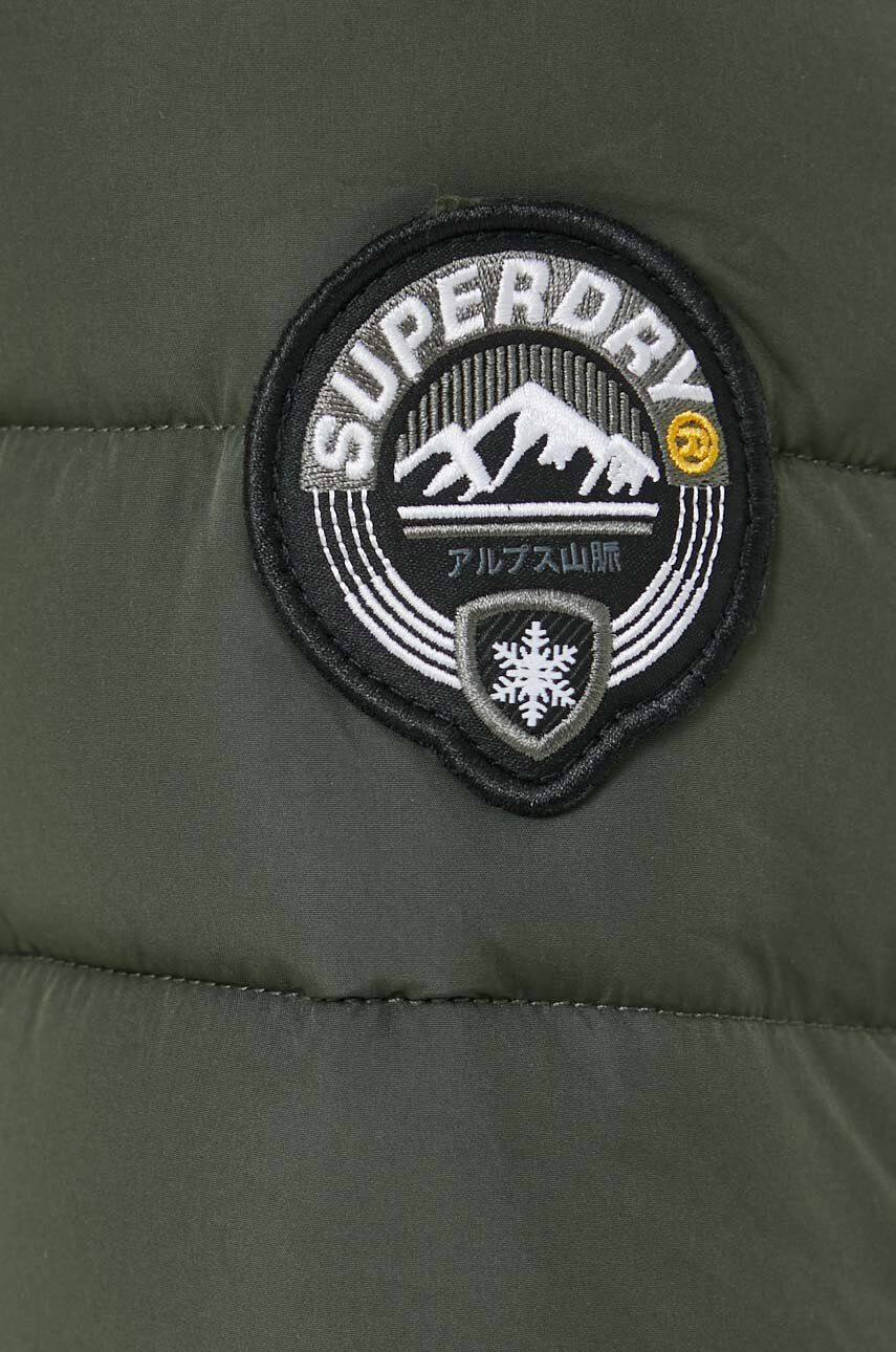 Superdry Bunda dámska zelená farba zimná - Pepit.sk