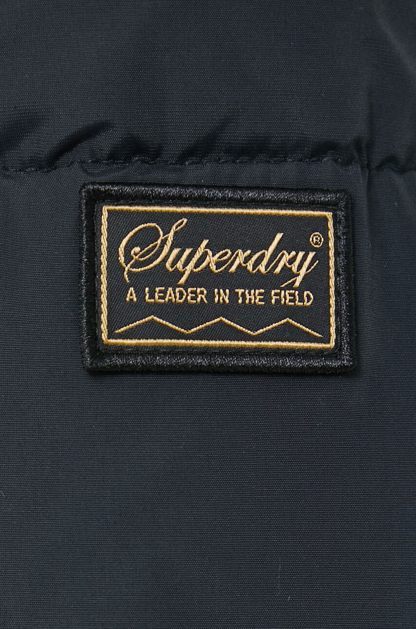 Superdry Bunda pánsky čierna farba prechodná - Pepit.sk