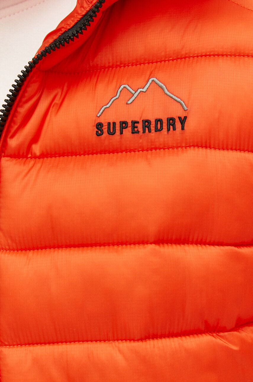 Superdry Bunda pánska oranžová farba zimná - Pepit.sk