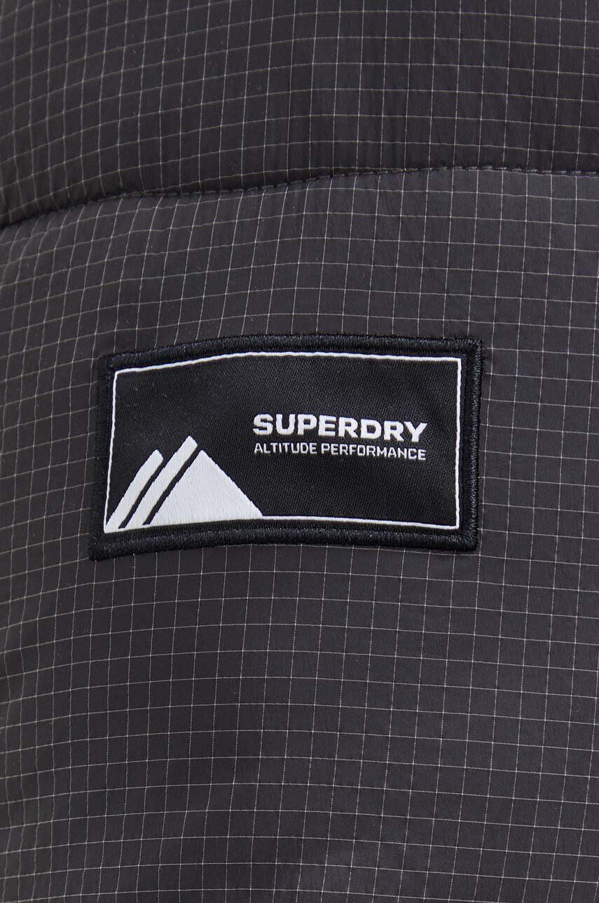 Superdry Bunda pánska čierna farba zimná - Pepit.sk