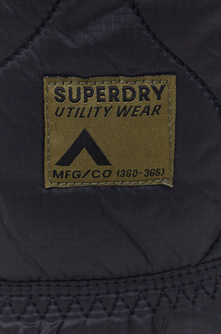 Superdry Bunda pánska čierna farba prechodná - Pepit.sk