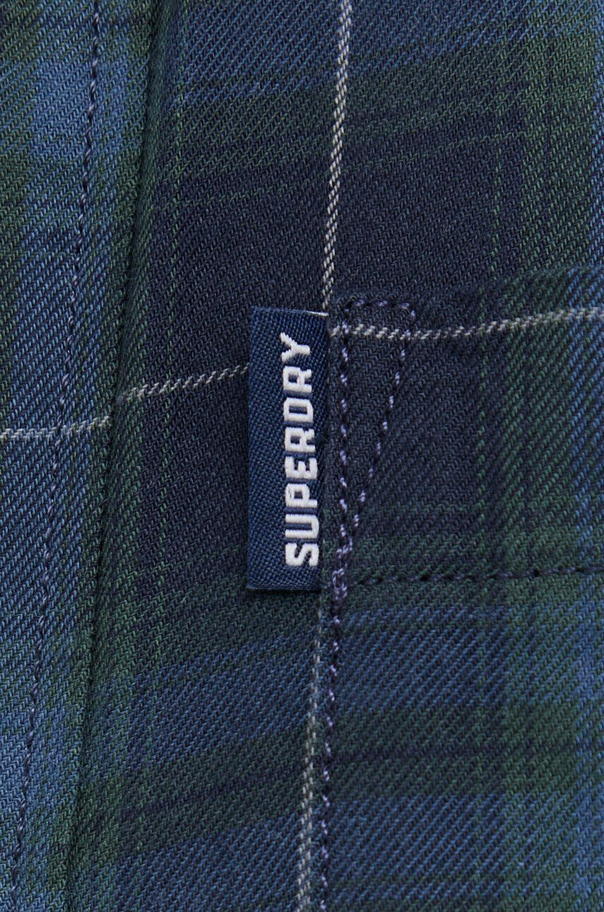 Superdry Bunda pánska tmavomodrá farba zimná - Pepit.sk