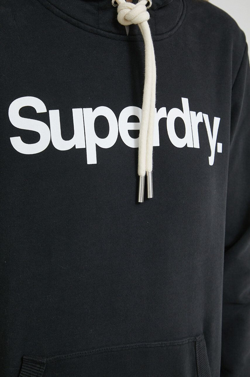 Superdry Mikina pánska oranžová farba s kapucňou jednofarebná - Pepit.sk