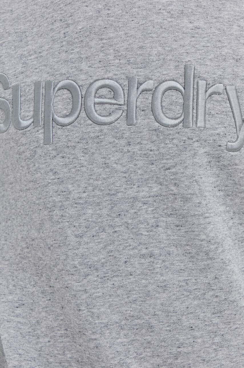 Superdry Mikina pánska šedá farba melanžová - Pepit.sk