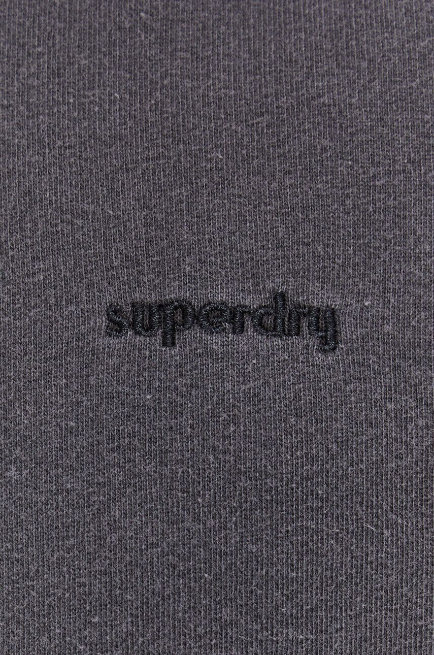 Superdry Mikina pánska šedá farba s kapucňou jednofarebná - Pepit.sk