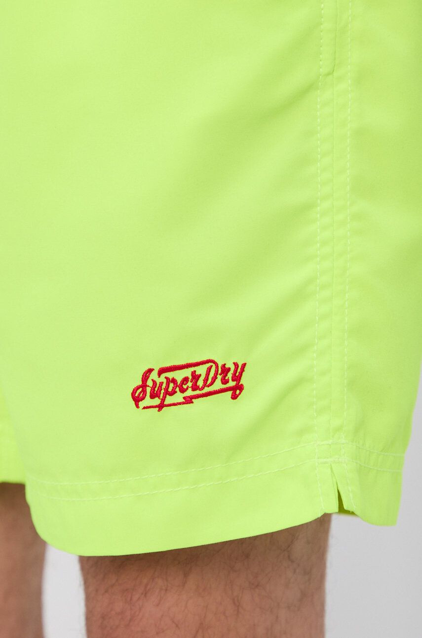 Superdry Plavkové šortky zelená farba - Pepit.sk