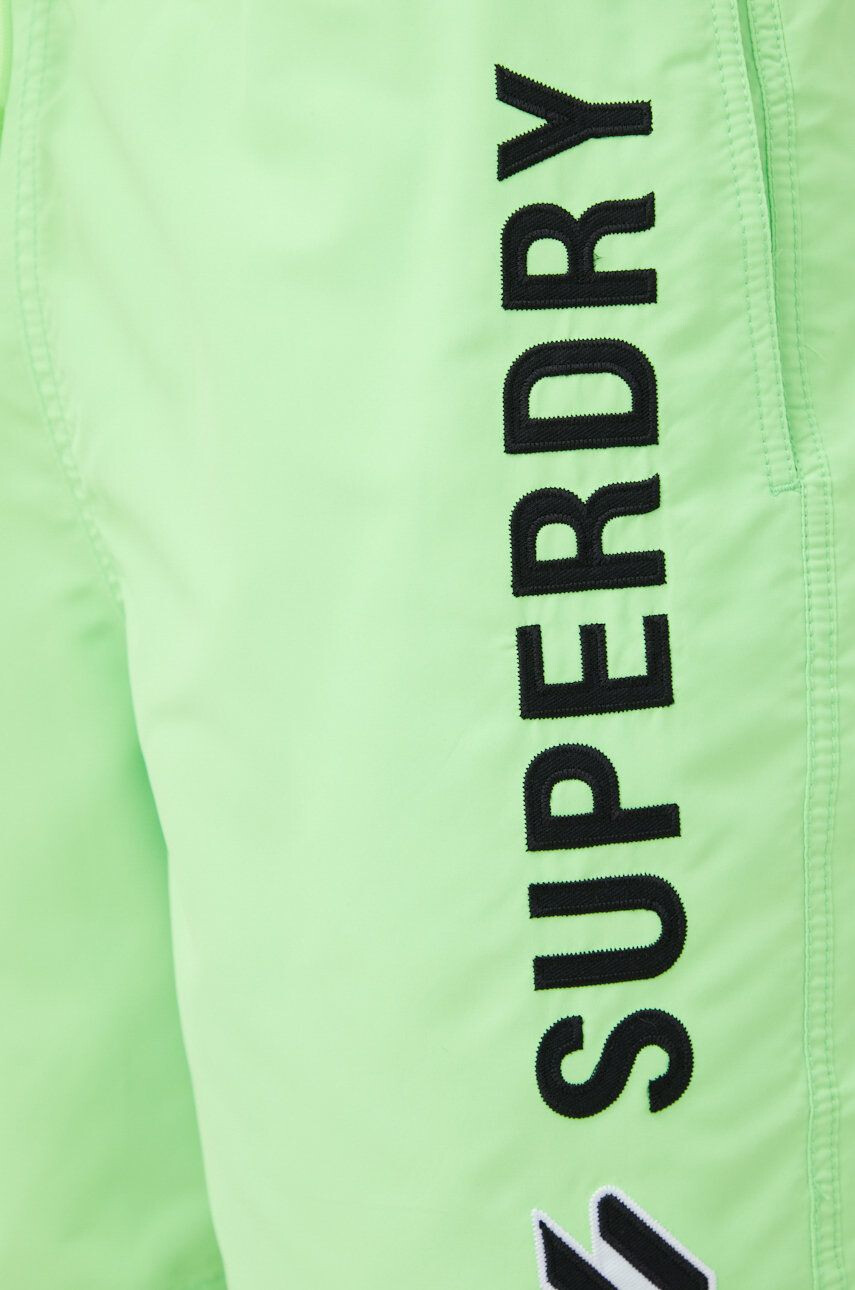 Superdry Plavkové šortky zelená farba - Pepit.sk