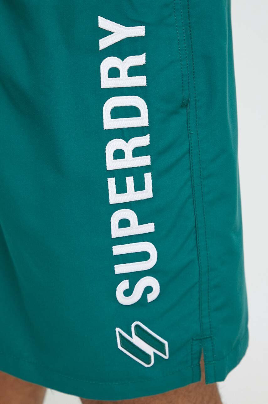 Superdry Plavkové šortky zelená farba - Pepit.sk