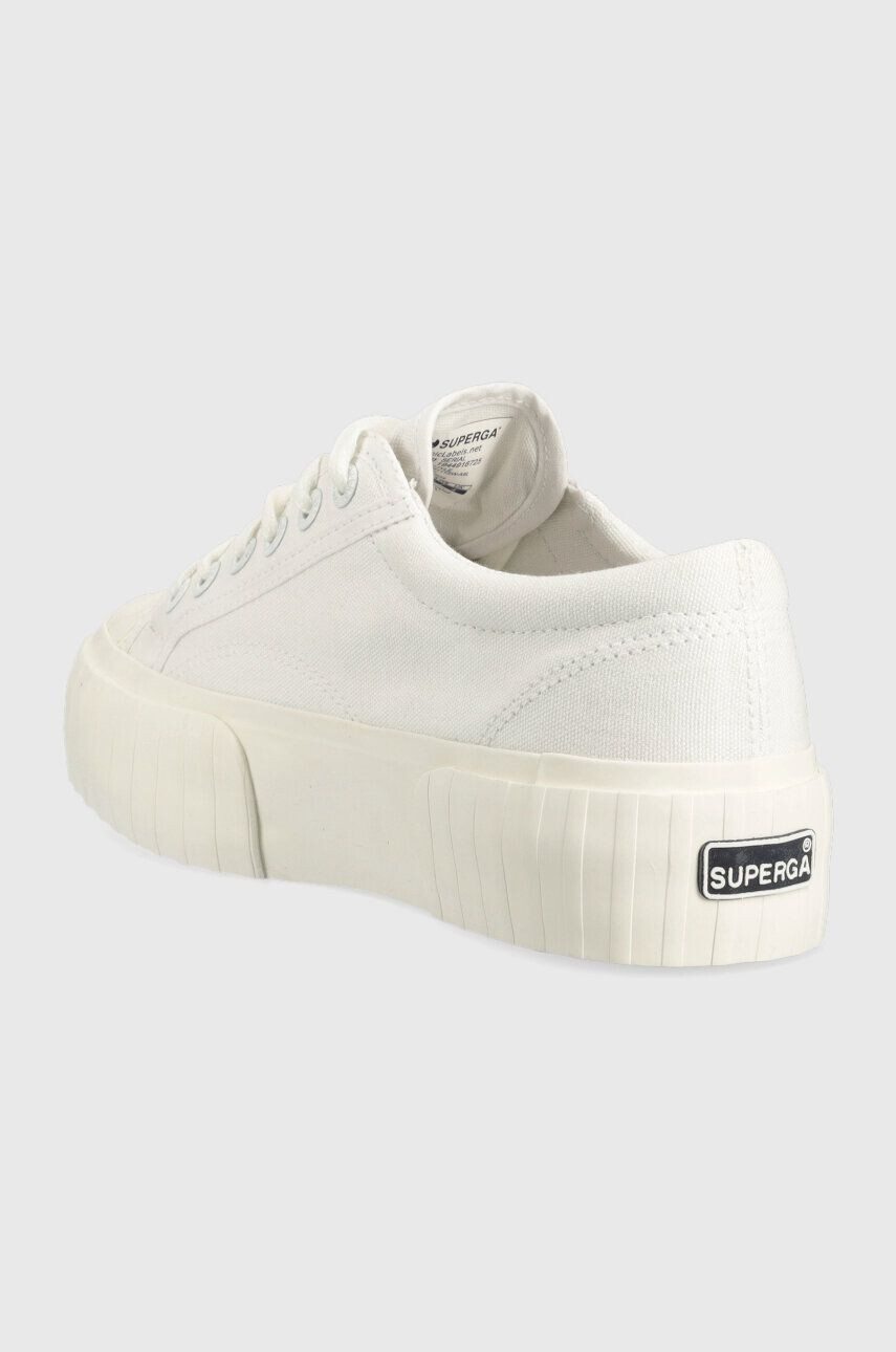 Superga Tenisky 2631 STRIPE PLATFORM dámske biela farba S5111SW - Pepit.sk